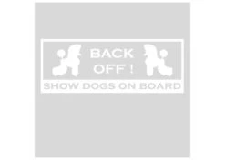 K-design Back Off Outside Car Sticker White 22 X 8,3 Cm