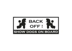 K-design Back Off Outside Car Sticker Black 22 X 8,3 Cm