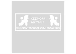 K-design Keep Off Outside Car Sticker White 22 X 8,3 Cm