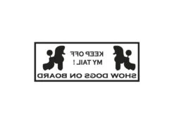 K-design Keep Off Inside Car Sticker Black 22 X 8,3 Cm