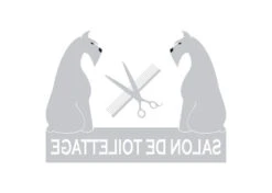 K-design Sitting Dogs Inside Left Sticker Silver 58,4 X 43,5 Cm