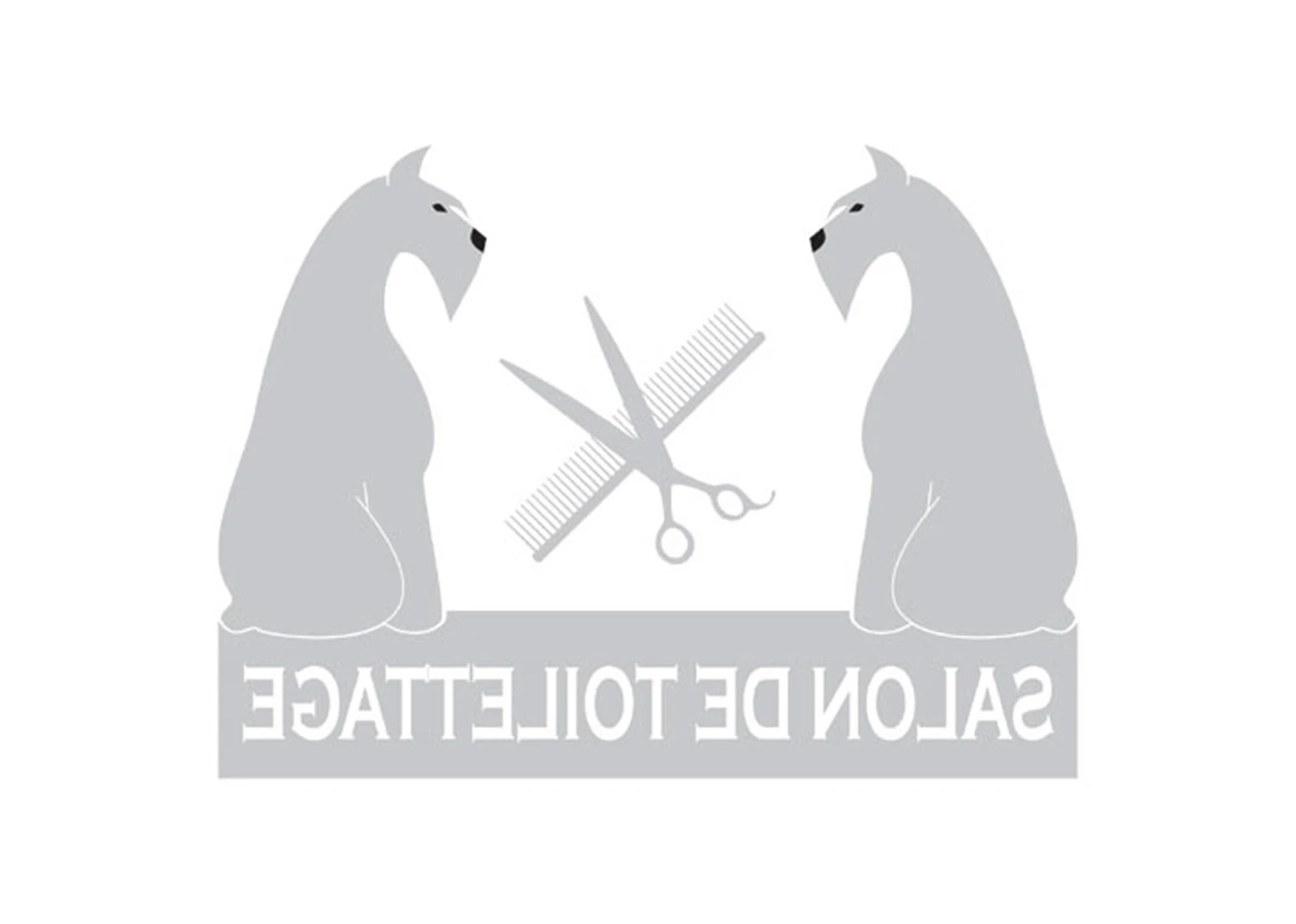 K-design Sitting Dogs Inside Left Sticker Silver 58,4 X 43,5 Cm 3 K-design Sitting Dogs Inside Left Sticker Silver 58,4 X 43,5 Cm