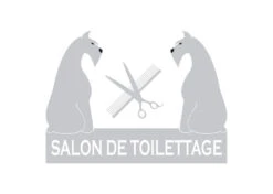 K-design Sitting Dogs Outside Left Sticker Frosted 58,4 X 43,5 Cm