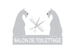 K-design Sitting Dogs Outside Right Sticker Silver 58,4 X 43,5 Cm