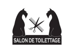 K-design Sitting Dogs Outside Right Sticker Black 78,5 X 58,4 Cm