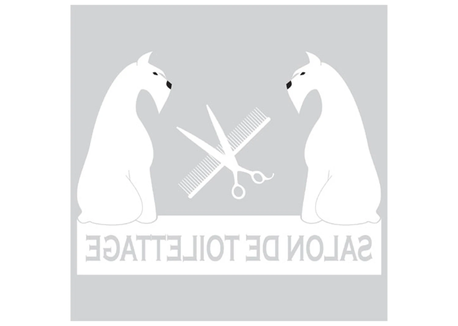 K-design Sitting Dogs Inside Left Sticker White 78,5 X 58,4 Cm 3 K-design Sitting Dogs Inside Left Sticker White 78,5 X 58,4 Cm