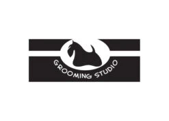 K-design Dog In Oval Outside Left Sticker Black 67 X 29 Cm