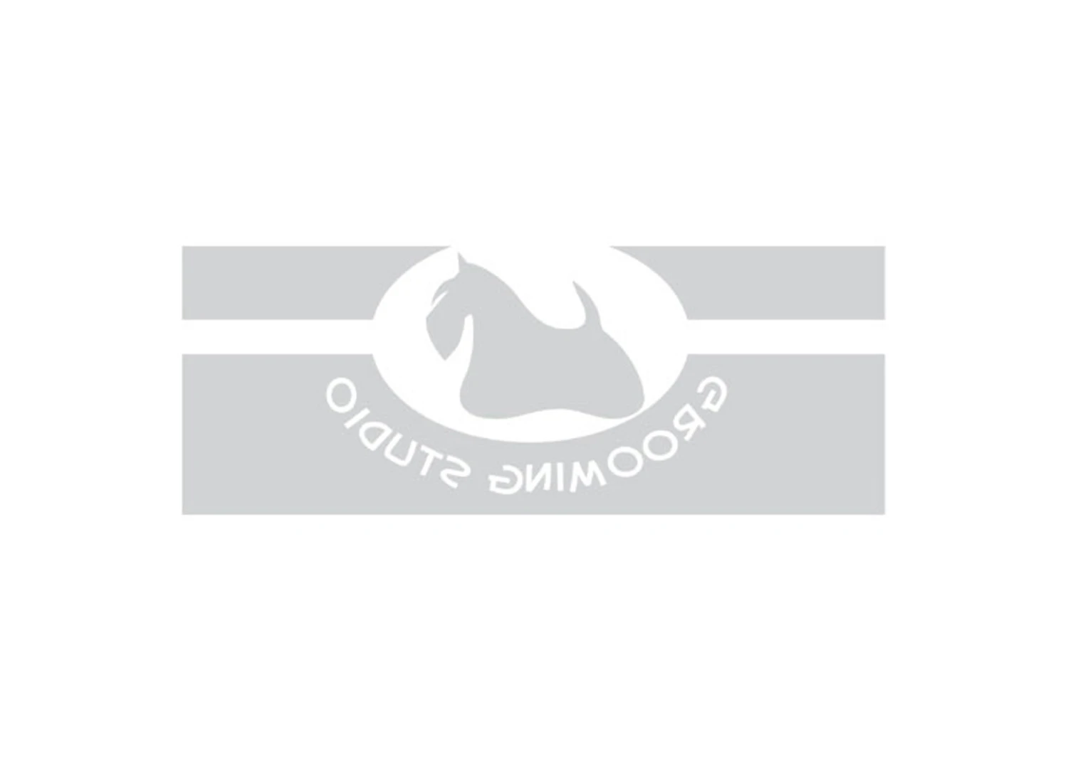 K-design Dog In Oval Inside Left Sticker Silver 67 X 29 Cm 3 K-design Dog In Oval Inside Left Sticker Silver 67 X 29 Cm