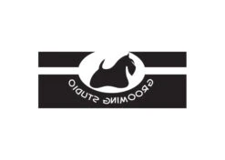 K-design Dog In Oval Inside Right Sticker Black 135 X 58,4 Cm