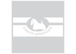 K-design Dog In Oval Inside Left Sticker White 135 X 58,4 Cm