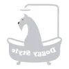 K-design Dog In Bath Inside Left Sticker Silver 58 X 65 Cm -Pawfect Care Store 01kdc140 12x pvzubkztat0oteva