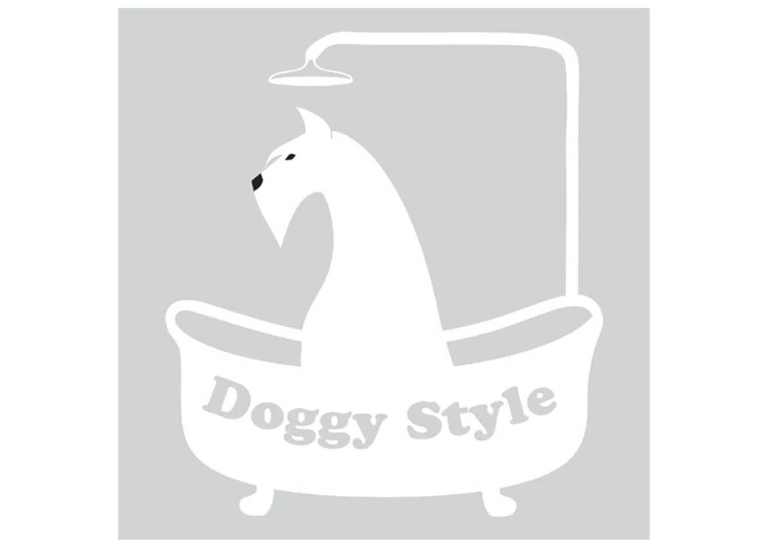 K-design Dog In Bath Outside Left Sticker White 32 X 36 Cm 3 K-design Dog In Bath Outside Left Sticker White 32 X 36 Cm