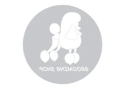 K-design Dog In Circle Inside Right Sticker 58 X 58 Cm