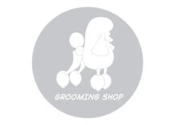 K-design Dog In Circle Outside Right Sticker 58 X 58 Cm