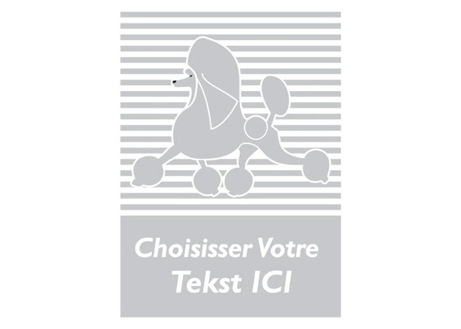 K-design Stripes Dog Outside Left Sticker Silver 58 X 81 Cm 3 K-design Stripes Dog Outside Left Sticker Silver 58 X 81 Cm