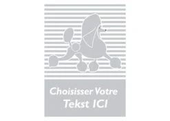 K-design Stripes Dog Outside Right Sticker Silver 58 X 81 Cm