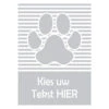 K-design Stripes Paw Outside Sticker Silver 58,4 X 81 Cm -Pawfect Care Store 01kdc223 12x zjhqlax9259l0d3a