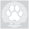 K-design Stripes Paw Circle Outside Sticker White 58,4 X 58,4 Cm -Pawfect Care Store 01kdc243 12x no5mvaokxunrau2u