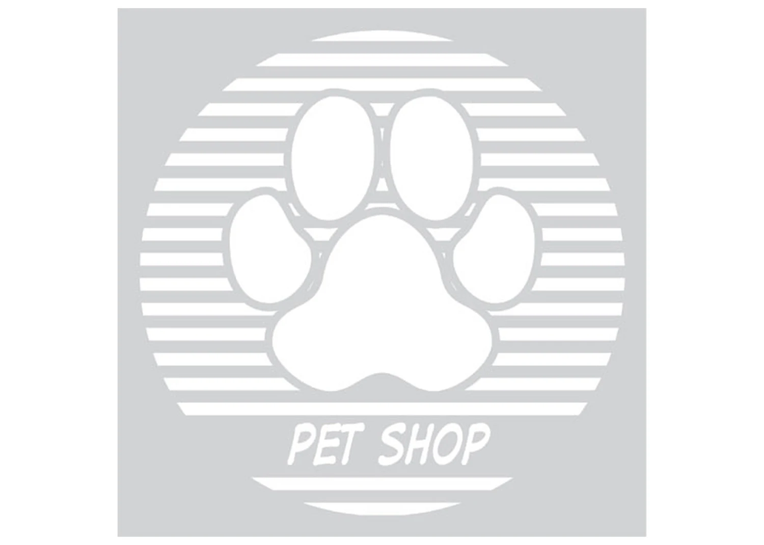 K-design Stripes Paw Circle Outside Sticker White 58,4 X 58,4 Cm 3 K-design Stripes Paw Circle Outside Sticker White 58,4 X 58,4 Cm