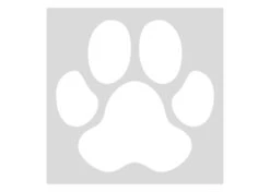 K-Design Pawprint Sticker White 60 Cm