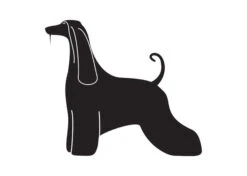 K-Design Afghan Sticker Left Black 10 Cm