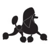 K-Design Poodle Running Sticker Right Black 10 Cm -Pawfect Care Store 01kde150 12x rk7ym2a4akrbhrye