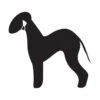 K-Design Bedlington Terrier Sticker Left Black 10 Cm -Pawfect Care Store 01kde155 12x tlqzxvsffmqznlfr