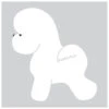 K-Design Bichon Sticker Left White 25 Cm -Pawfect Care Store 01kde207 12x qltwtlygnbrdtfni