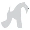 K-Design Kerry Blue Terrier Sticker Right Silver 25 Cm -Pawfect Care Store 01kde212 12x oppsyfr18wezejxp