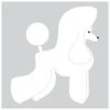 K-Design Poodle Puppy Sticker Right White 25 Cm 2 K-Design Poodle Puppy Sticker Right White 25 Cm -Pawfect Care Store 01kde220 12x cfuyoeeakf0vz4g6