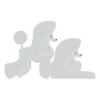 K-Design Poodle Double Sticker Right Silver 25 Cm -Pawfect Care Store 01kde230 12x 4wkzktgip8lbbepb