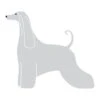 K-Design Afghan Sticker Left Silver 25 Cm -Pawfect Care Store 01kde265 12x howle0qlavzxhplh