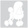 K-Design Poodle Continental Sticker Right White 25 Cm -Pawfect Care Store 01kde286 12x g5ukyntzazxeumip
