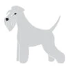 K-Design Schnauzer Sticker Left Silver 25 Cm -Pawfect Care Store 01kde313 12x uxeb31n1stolbqoi