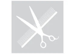 K-Design Shear & Comb Sticker White 25 Cm