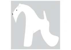 K-Design Kerry Blue Terrier Sticker Left White 50 Cm