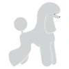 K-Design Poodle T-trim Sticker Right Silver 50 Cm -Pawfect Care Store 01kde374 12x h42rnjbtb5rkuoae