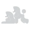 K-Design Poodle Double Sticker Left Silver 50 Cm -Pawfect Care Store 01kde379 12x ovqjc7kc2qcooqqk
