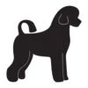 K-Design Portuguese Water Dog Puppy Sticker Right Black 50 Cm -Pawfect Care Store 01kde396 12x czk2fwkz8ymqeuvm