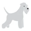 K-design Schnauzer Sticker Right Silver 50 Cm -Pawfect Care Store 01kde464 12x kuocyuyo3mvnx2bv