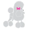 K-Design Poodle Bow Tie Sticker Right Silver 25 Cm 2 K-Design Poodle Bow Tie Sticker Right Silver 25 Cm -Pawfect Care Store 01kde491 12x cmwl8zrlwif49ko4
