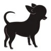 K-Design Chihuahua Sticker Right Black 10 Cm -Pawfect Care Store 01kde519 12x 1lfu0awken4esojf
