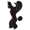 K-Design Poodle Stand Up Sticker Left Black 50 Cm -Pawfect Care Store 01kde530 12x nprfich3b8qtssz9