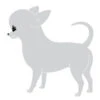 K-Design Chihuahua Sticker Left Silver 50 Cm -Pawfect Care Store 01kde538 12x 9fgd9xn0bhzblqme