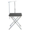 Groom-X Ringside Table - Show Table Black 60 X 45 X 73-82 Cm