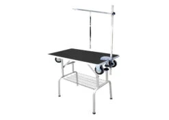 SS Trolley Table 95x55x78cmH Black Show Table