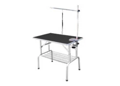 SS Grooming Table 81x52x78cmH Black Show Table