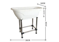 Show Tech Handy Tub M 96x50x91cm Blue Bath -Pawfect Care Store 15ste009 cyyafjs0yzlgvu8u