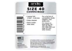 Andis Ceramic Blade #40 - 0,25 Mm -Pawfect Care Store 21and016 3 hgnxbz62cqerdz7k
