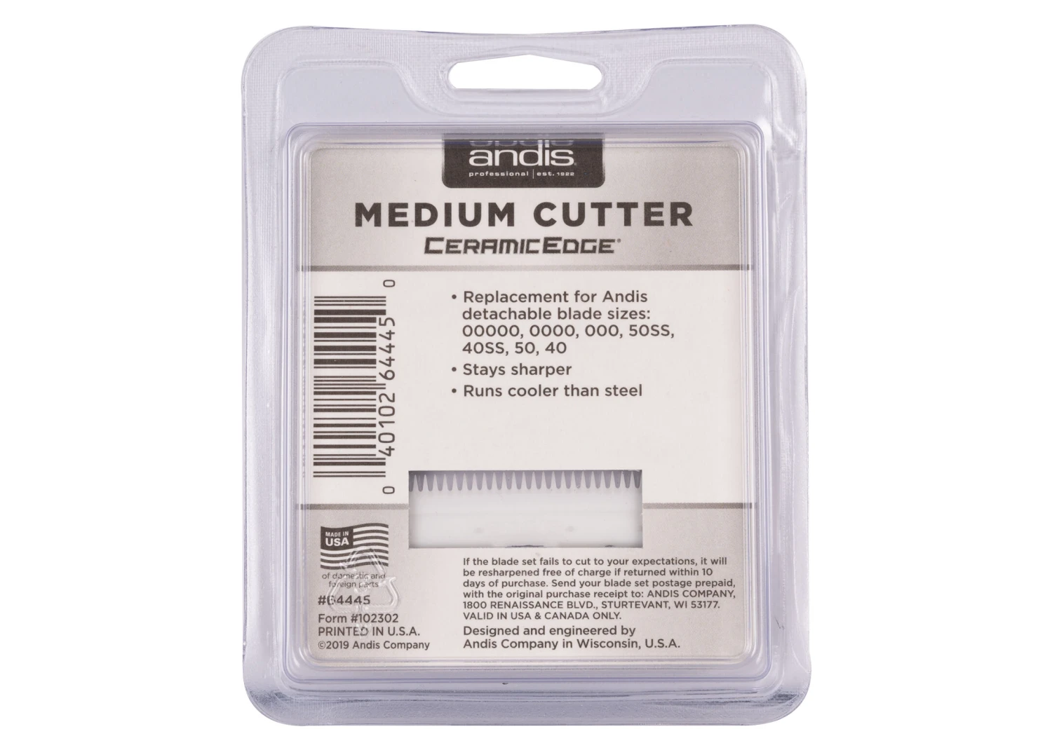 Andis Ceramic Cutter Medium Clipper Blade 7 Andis Ceramic Cutter Medium Clipper Blade - Image 5